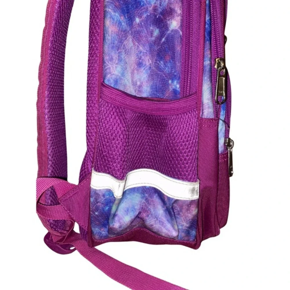 Cusangels‎ Girls Backpack Butterfly Galaxy Purple Pink Padded Reflective